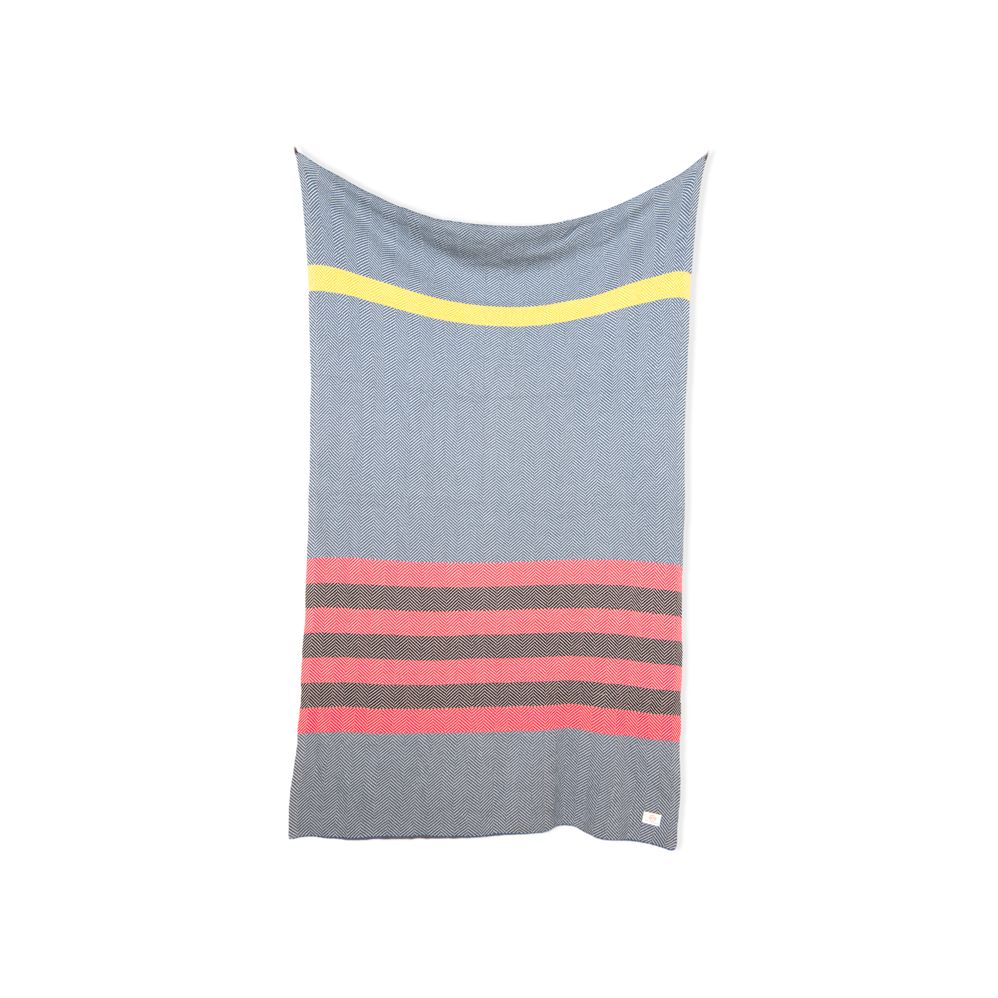 Chevron Stripes Travel Set - Blanket, Eye Mask and Pouch - Sidney Byron