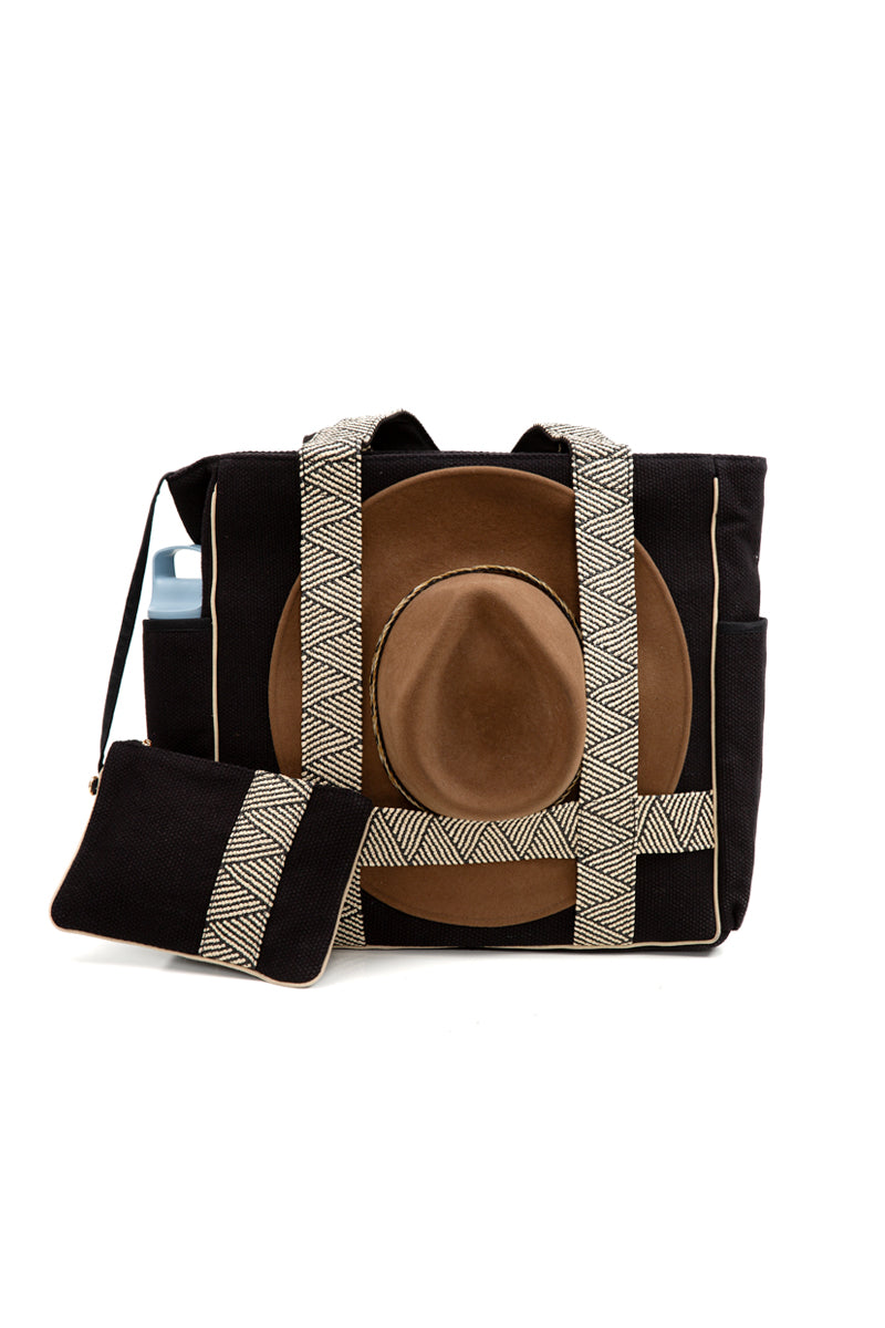 Suncatcher Daytripper Carryall Tote - Black - Sidney Byron