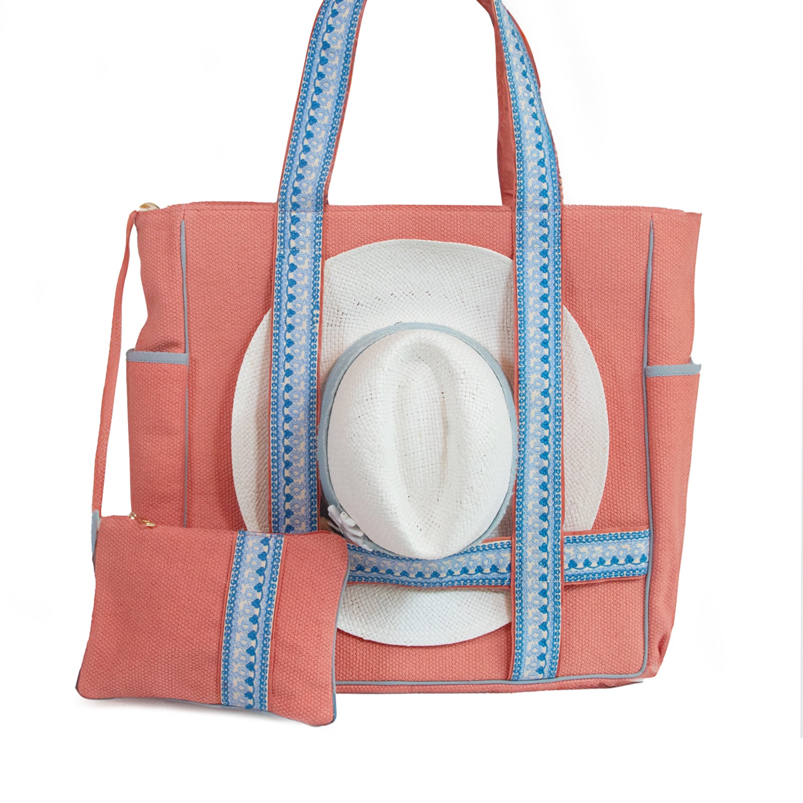 "Caro" Suncatcher Daytripper Tote and Pouch - Sidney Byron