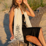 Bouclé Flower Scarf - Sidney Byron