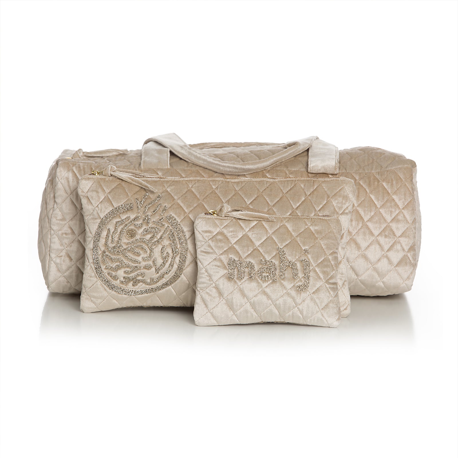 Mahjong Bag Travel Set - Silver - Sidney Byron