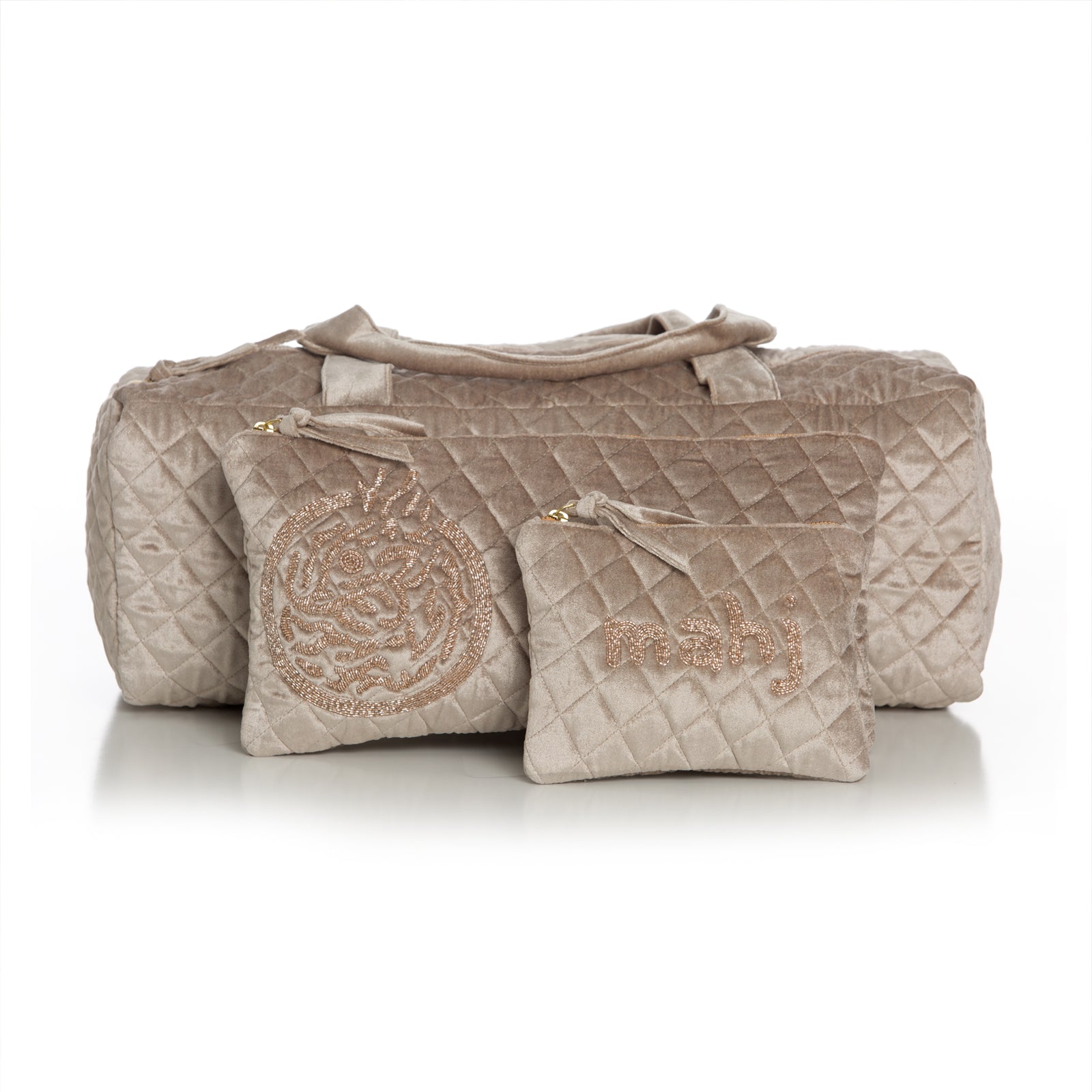 Mahjong Bag Travel Set - Taupe - Sidney Byron