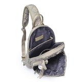 Match Point - Quilted Puffer Pickleball Sling Backpack in Desert Sage