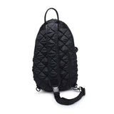 Match Point - Quilted Puffer Pickleball Sling Backpack in Slate Sky
