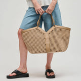 Calypso Woven Tote in Nude