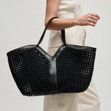 Calypso Woven Tote in Nude