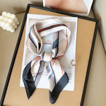 D-RH-45 Silk-touch scarf 70x70: Black - Sidney Byron