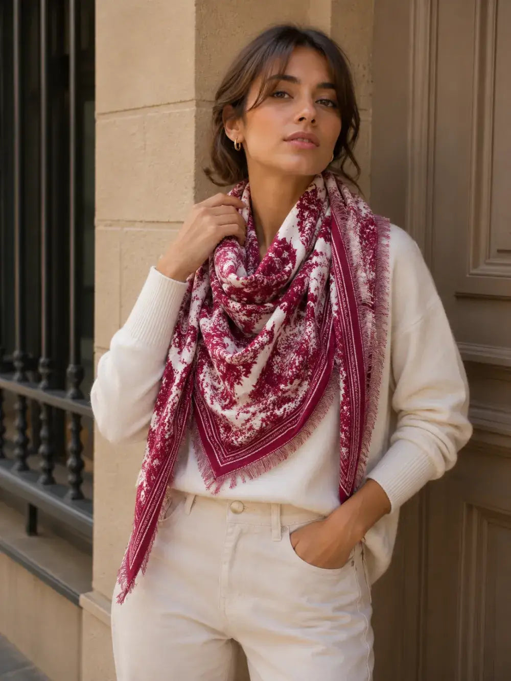 D2026-201 Thick Triangle 2-in-1 -: Bordeaux - Sidney Byron