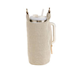 HydroBag® HANDLE® - Dark Oatmeal Canvas with Canvas Vegan Leather Strap