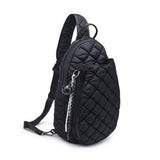 Match Point - Quilted Puffer Pickleball Sling Backpack in Desert Sage