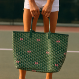 Whimsy Pickleball Bag in Court Green and Pink