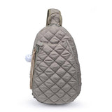 Match Point - Quilted Puffer Pickleball Sling Backpack in Desert Sage