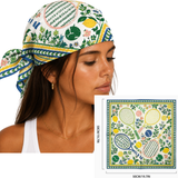 Tennis and Lemons Print Bandana