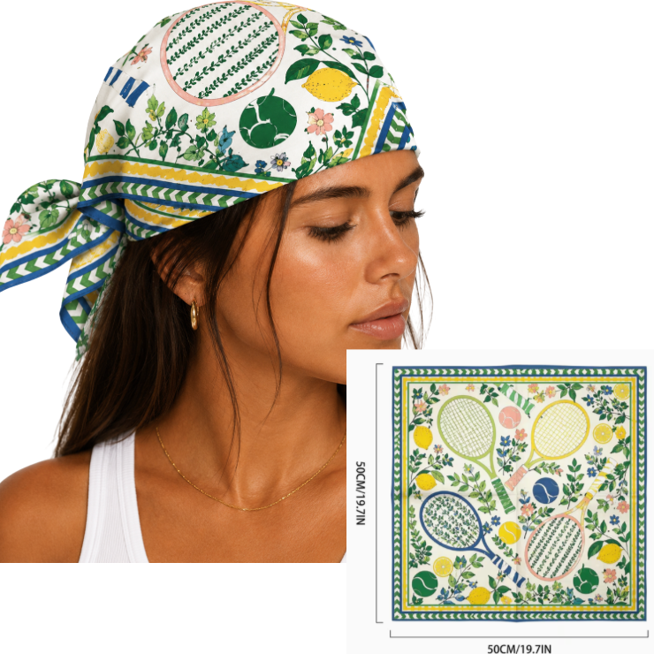 Tennis and Lemons Print Bandana - Sidney Byron