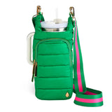 HydroBag® HANDLE®- Kelly Green with Pink and Green Striped Strap