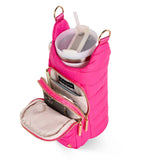 HydroBag® Handle®- Bright Pink with Pink and Green Striped Strap