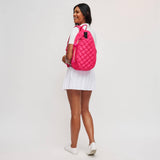 Match Point - Quilted Puffer Pickleball Sling Backpack in Desert Sage