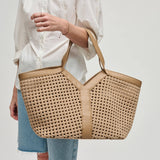 Calypso Woven Tote in Nude
