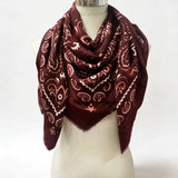 Paisley Square Scarf in Bordeaux