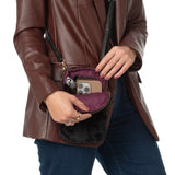 "The Betsy" Winter Cellphone Crossbody - in Classic Black Fur