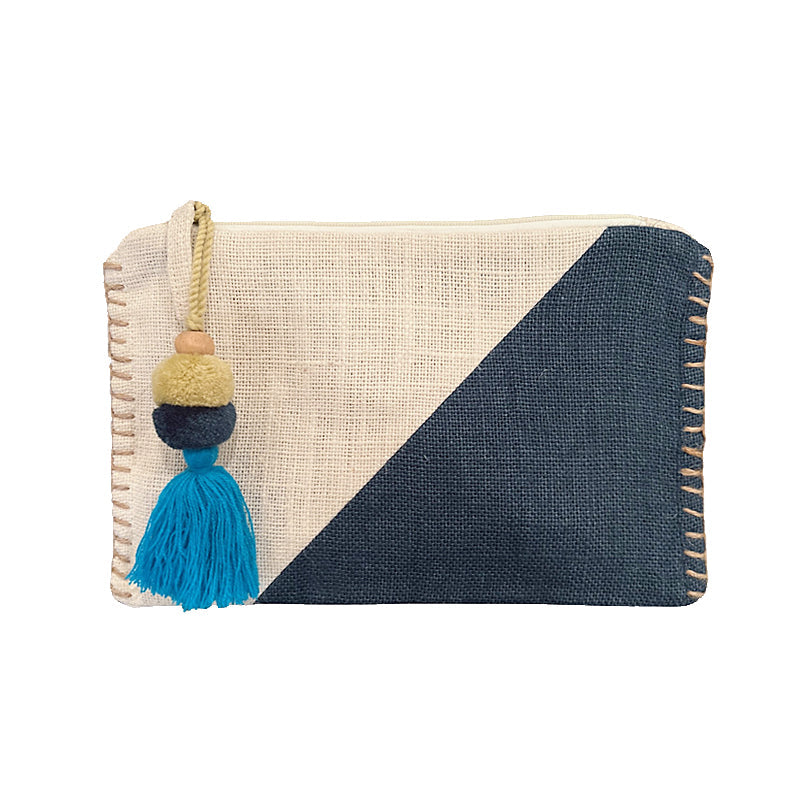 Suncatcher Beach Tote - Navy and White - Sidney Byron