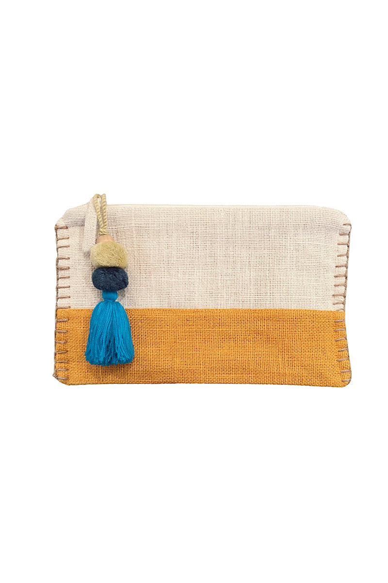 Suncatcher Zippered Pouch - Yellow and White - Sidney Byron