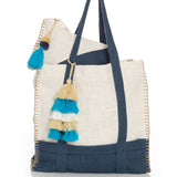 Suncatcher Beach Tote - Navy and White - Sidney Byron