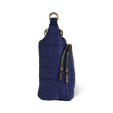 Navy HydroBag with Mahjong Embroidery and Navy, Green, White Strap