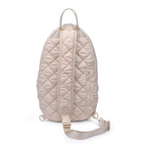 Match Point - Quilted Puffer Pickleball Sling Backpack in Slate Sky