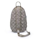 Match Point - Quilted Puffer Pickleball Sling Backpack in Desert Sage