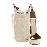 HydroBag® HANDLE® - Dark Oatmeal Canvas with Canvas Vegan Leather Strap