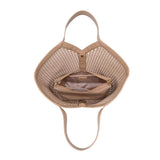 Calypso Woven Tote in Nude