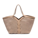 Calypso Woven Tote in Nude