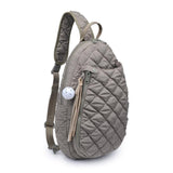Match Point - Quilted Puffer Pickleball Sling Backpack in Desert Sage