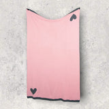 Hearts Reversible - Dark grey/Blossom -  Organic cotton