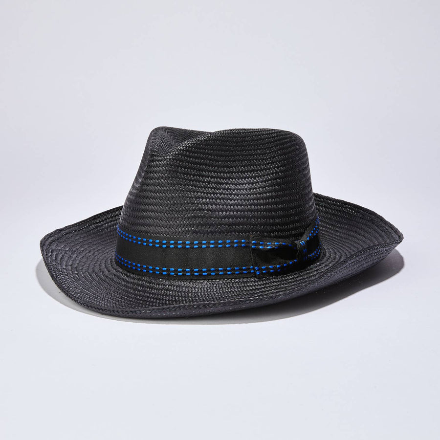 Classic Black Panama Hat - Unisex - Sidney Byron