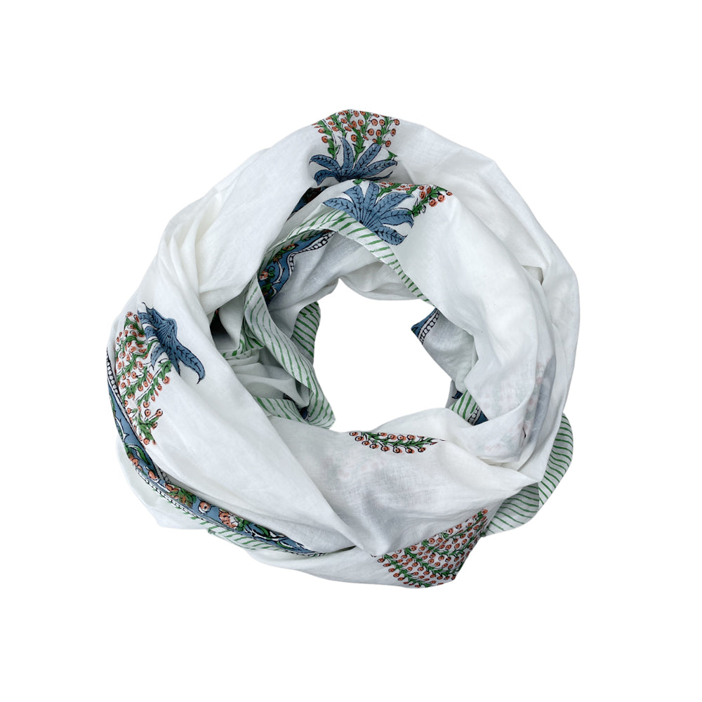 Marigold Bush Block Print Scarf - Sidney Byron