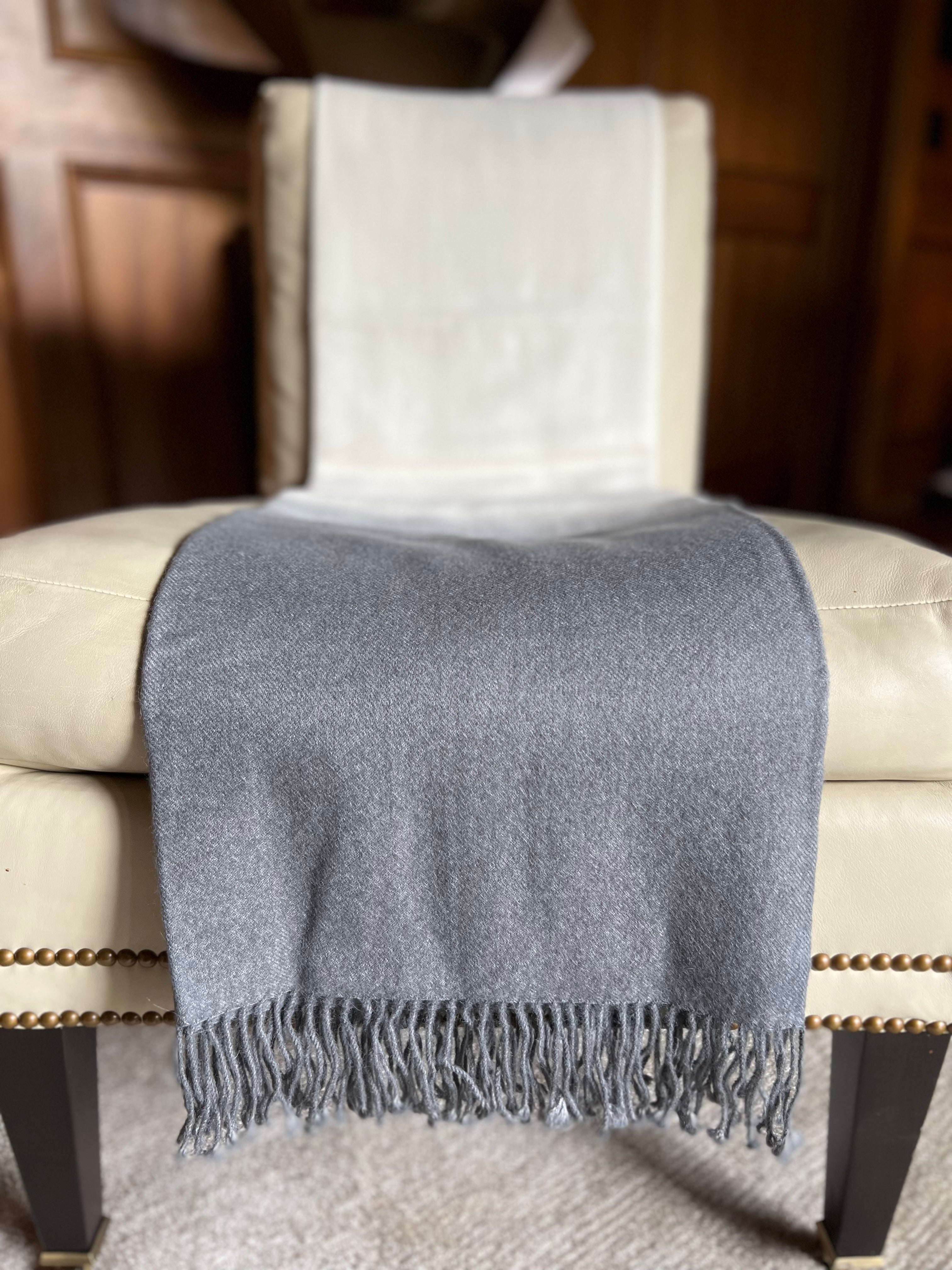 Dip Dye Throw - Pewter - Sidney Byron