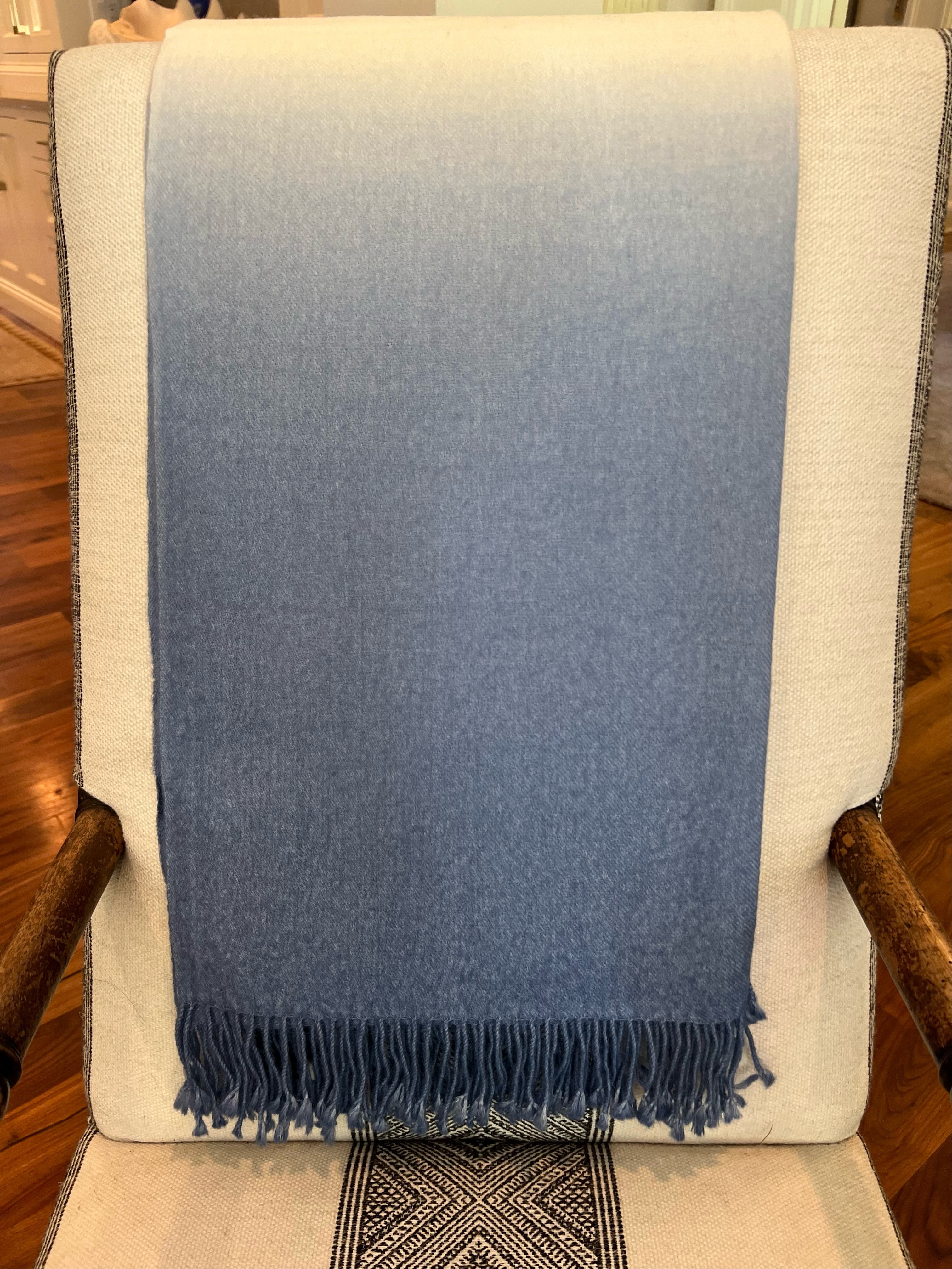Dip Dye Throw - Periwinkle - Sidney Byron