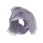 Sidney Byron "Serena" Cotton and Silk Scarf in Grey - Sidney Byron