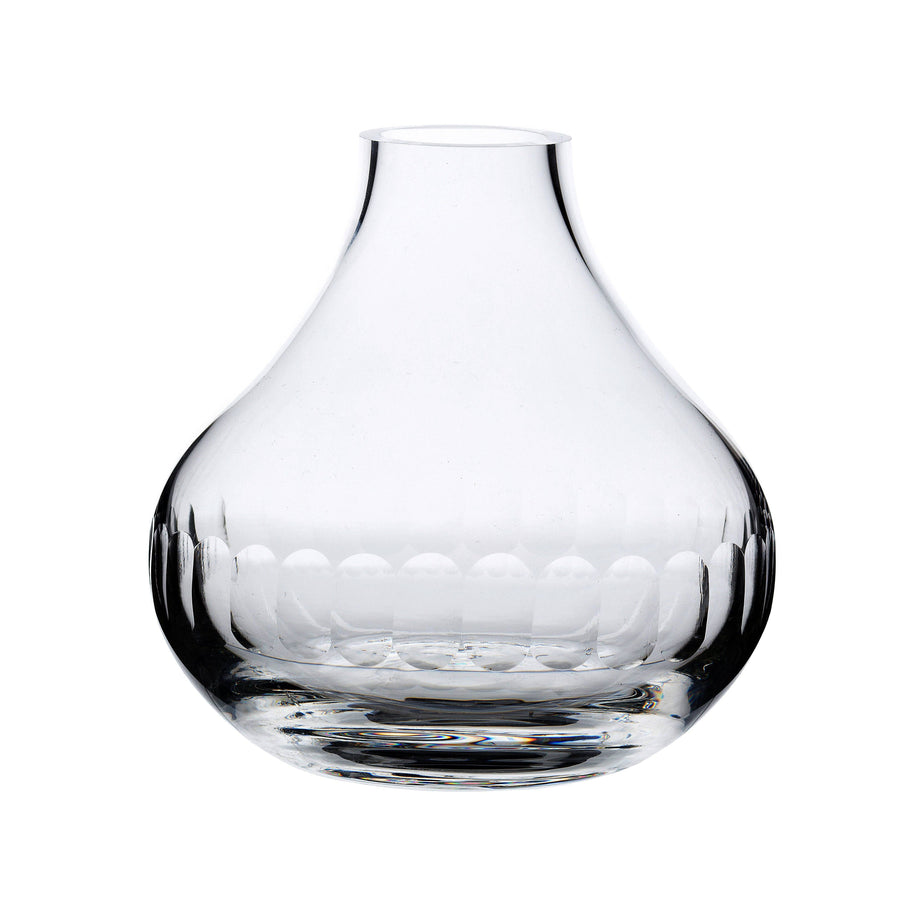 Fine Crystal Vase with Decorative Border - Sidney Byron